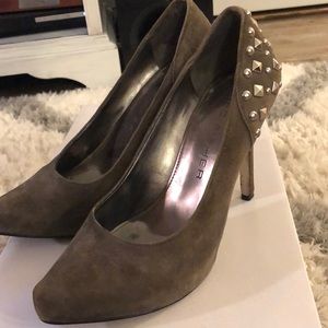 Suede Marc Fisher studded heels